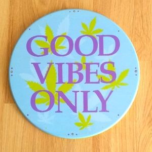 Wood Good Vibes Only wall sign